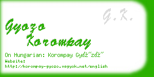 gyozo korompay business card